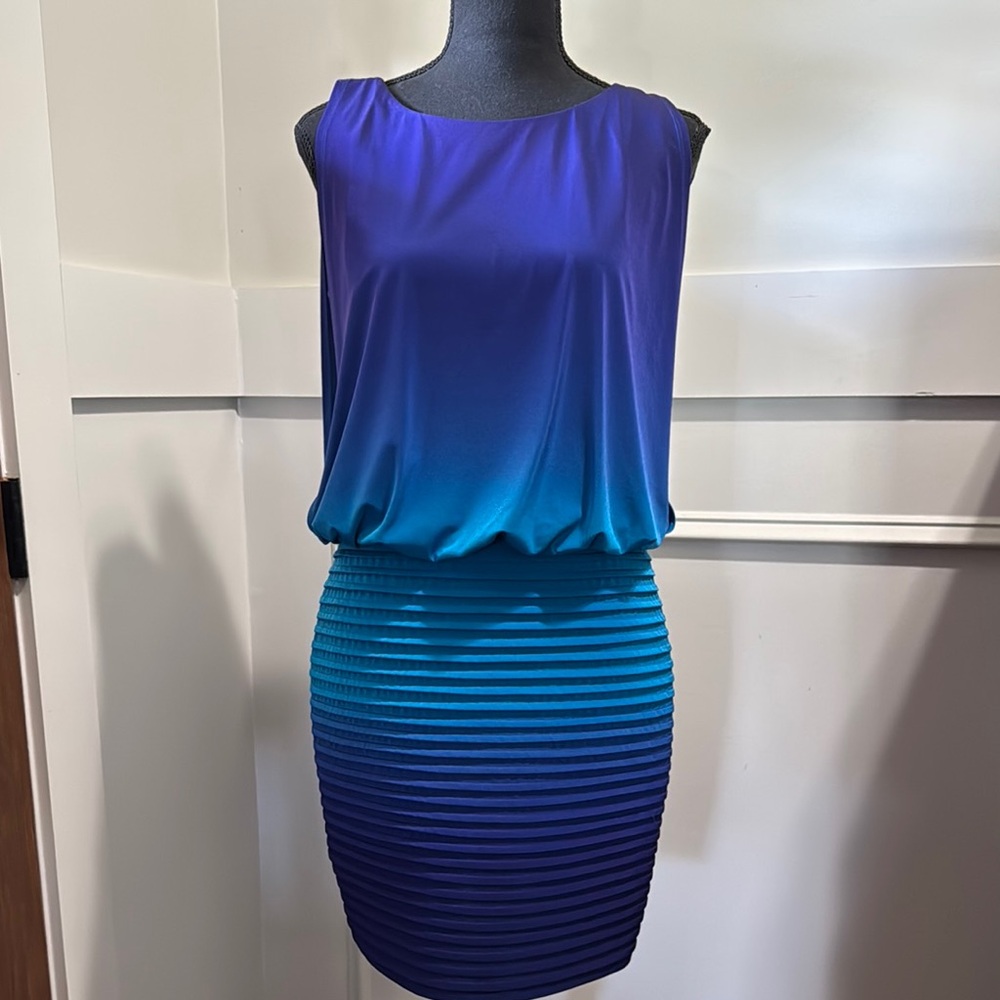 Elegant Blue Ombre Dress